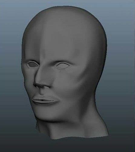3d Model Human Face Vr Ar Low Poly Cgtrader