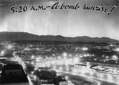 From nuclear tests to nature reserve. Atomic bomb tests as seen from Las Vegas and Los Angeles / Boing Boing