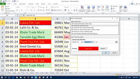Highlight Text Values With Conditional Formatting Excel Youtube