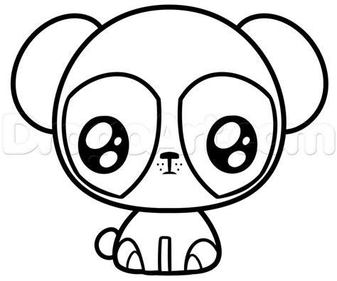 Kawaii Panda Cute Easy Drawings