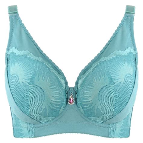 40 48 E F Plus Size Bra Full Cup Underwire Ultra Thin Push Up Adjusted