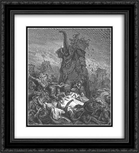 Gustave Dore 2x Matted 20x24 Black Ornate Framed Art Print The Death