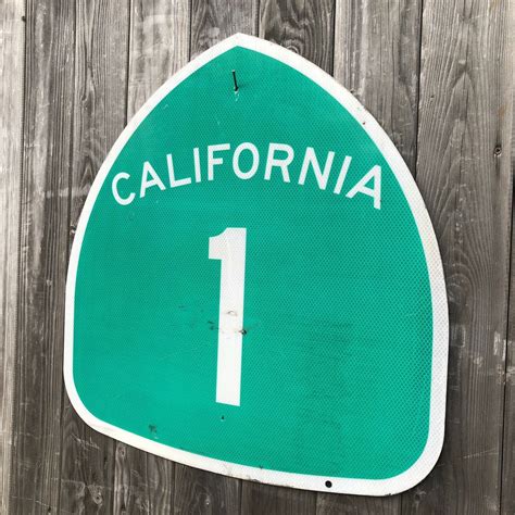 California Highway 1 Road Sign Pacific Coast Highway Mcj Products