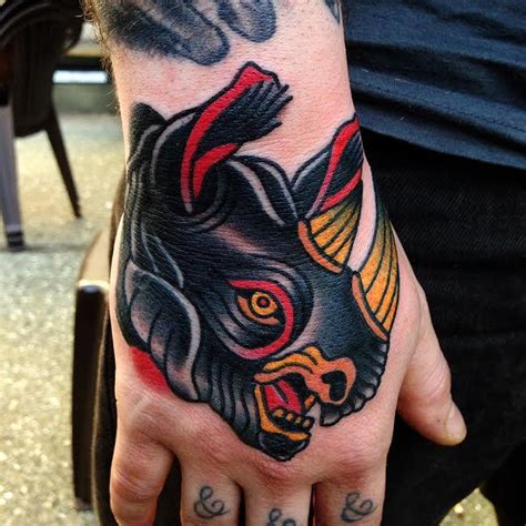 Black Rhino Tattoo By Jonathan Montalvo Tattoonow