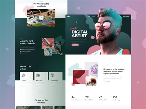 Artist Portfolio Website Templates