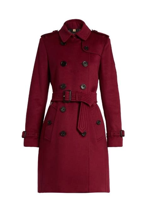 Heritage features reference the original burberry trench coat. Burberry Kensington wool and cashmere-bend trench coat ...