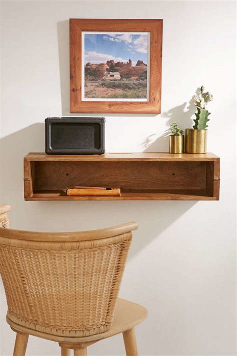 Folding Desk Shelf — Shoebox Dwelling Finding Comfort Style And