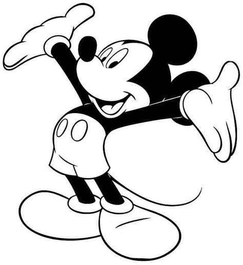 Poze Cu Mickey Mouse De Colorat