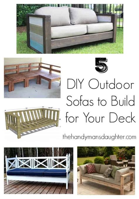 How to make a modern sofa we have been working a few different diy modern sofa projects because sofas are often the most. 5 DIY Outdoor Sofas to Build for your Deck or Patio - The Handyman's Daughter