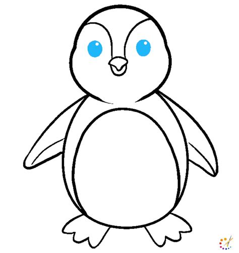 How To Draw A Penguin Step By Step For Kids And Beginners