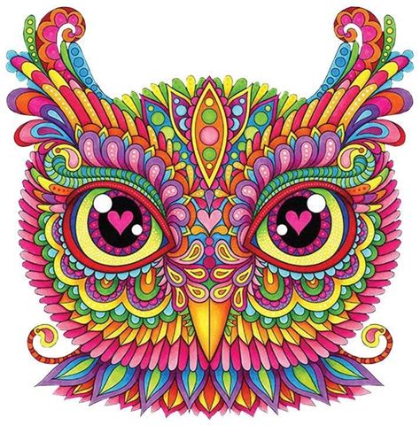 Colorful | Colorful owl art, Colorful owls, Owl coloring pages