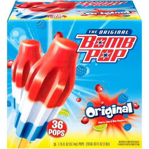 Bomb Pop Original Ice Pops 175 Fl Oz Instacart