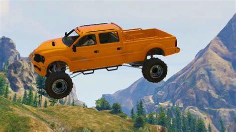 Flying Monster Truck Race Gta 5 Funny Moments Youtube