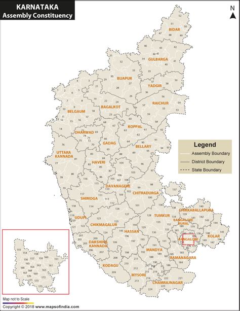 Karnataka Assembly Constituency Map Karnataka Map Vintage World Maps