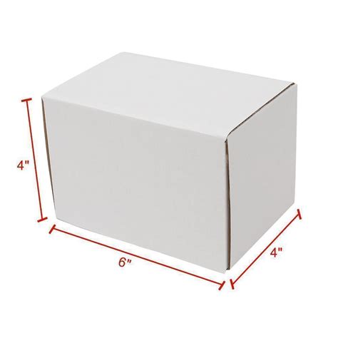 White Corrugated Shipping Mailer Packing Box Boxes 6x4x2 6x4x3 6x4x4 50