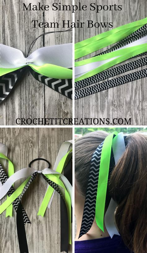 Easy Way To Make Ponytail Bows Crochet It Creations