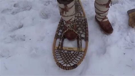 Bushcraft Traditional Snowshoe Bindings Materials And A Simple Method