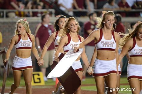 Clemson Football Photo Of Cheerleaders And Florida State Tigernet