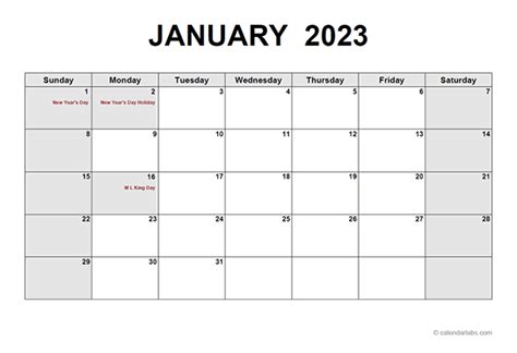 2023 Monthly Calendar Pdf Free Printable Templates 2023 Free Calendar