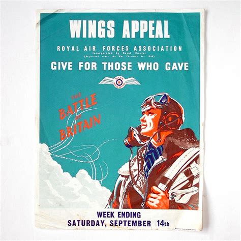 Battle Of Britain Wings Appeal Poster