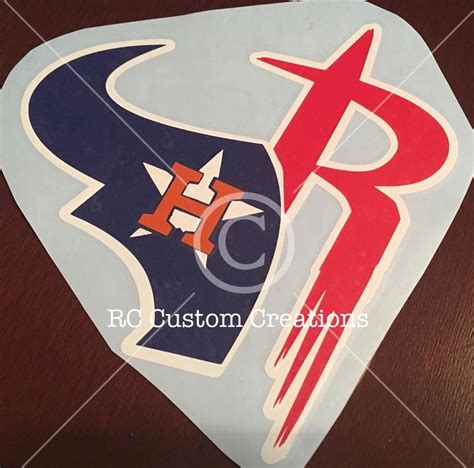 Houston Teams Sports Logo Texans Rockets Astros By Rcscustomcreations