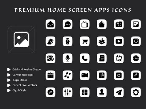 Home Screen Apps Icon Pack 2268220 Vector Art At Vecteezy