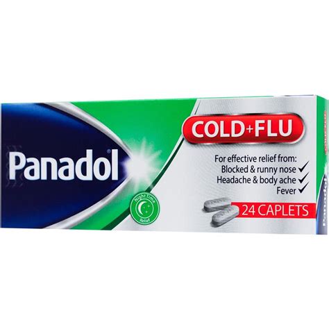 Panadol Cold And Flu Green 24 Tablets Wholesale Tradeling
