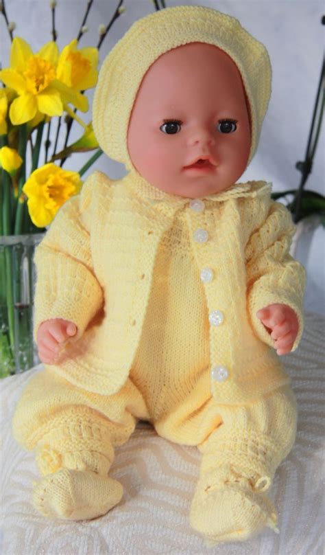 Free Knit 18 Doll Patterns Knitdoll Clothes Abc Knitting Patterns