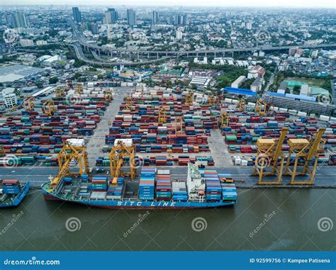 Bangkok Thailand 11 May 2017 Aerial Shoot Of Bangkok Port