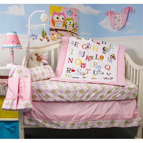 Nursery themes include floral baby bedding, sports crib bedding, woodland nurseries, floral crib set, peanuts, disney crib bedding, hello kitty baby bedding. SoHo Crib Bedding Set for Baby Nursery, Pink Alphabet ...