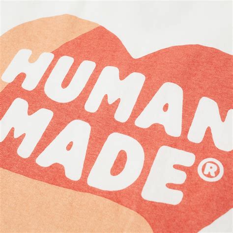 Human Made Multi Heart Logo Tee White End Uk