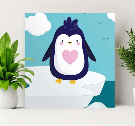 Cute Cartoon Girl Penguin