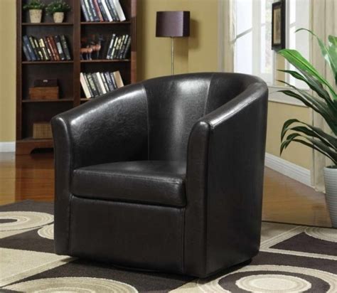 Belleze modern club chair accent elegance faux leather living room armrest elegance seat, black. Pierce Bonded Leather Recliner Club Chairs For Small ...