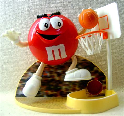 Red Mandm Basketball Candy Dispenser