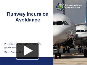 PPT - Runway Incursion Avoidance PowerPoint presentation | free to view ...