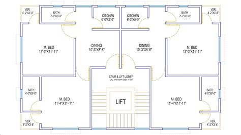 House Plan Design Ep 76 1400 Square Feet Two Unit House Plan