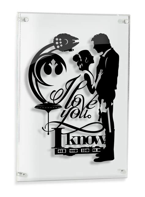 I Love You I Know Star Wars Art Han Solo Princess Leia