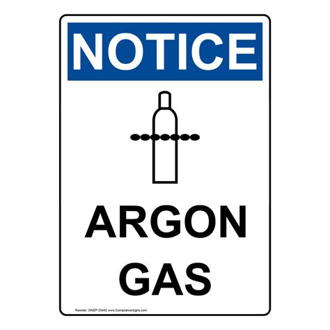 Portrait Osha Argon Gas Sign With Symbol Onep