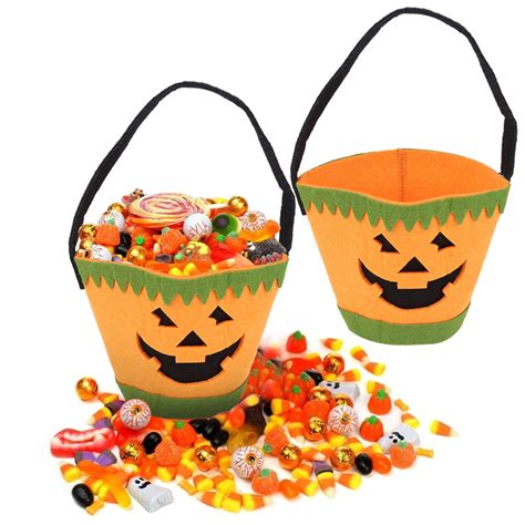 Greensen Trick Or Treat Candy Bag2pcs Halloween Felt Sweet Candy Bags