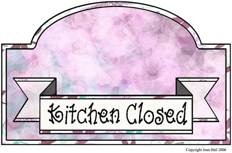 Artbyjean Paper Crafts Kitchen Closed Decorative Signs For Your