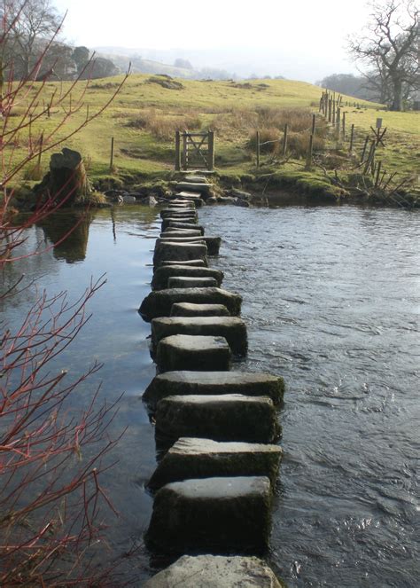 Rothay Stepping Stones Ambleside Lake District Castles In England