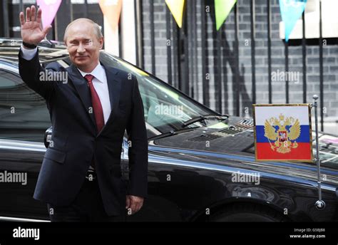 Russian President Vladimir Putin Leaves 10 Downing Street In London
