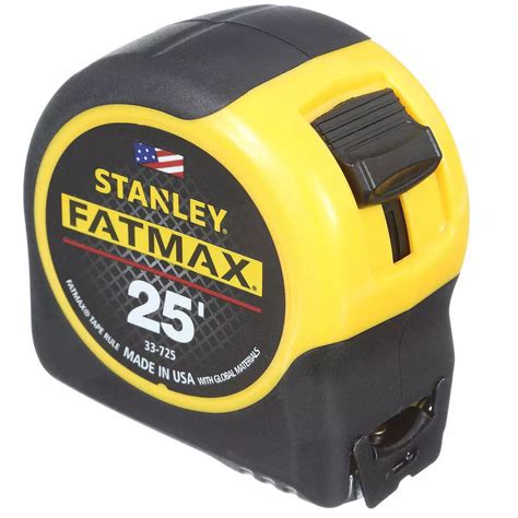 Stanley Fatmax Fatmax 25 Ft X 1 14 Inch Tape Measure The Home Depot