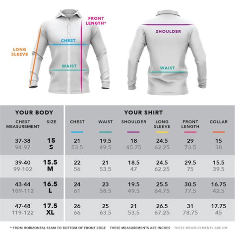 T Shirt Size Guide Chart 9thson