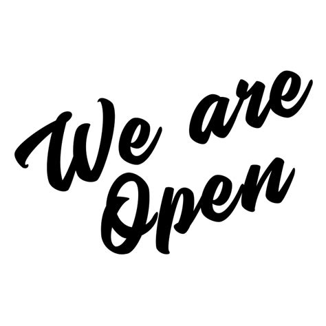 We Are Open Sign Free Svg Files Svg Png Dxf Eps