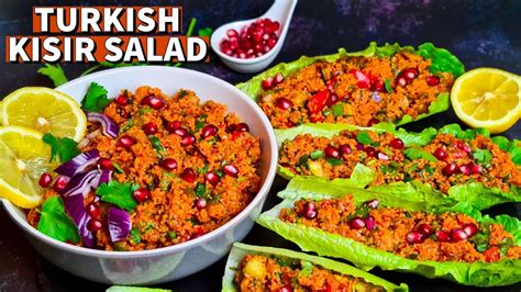 Turkish Bulgur Salad How To Make Kisir Kisir Tarifi Vegan Bulgur