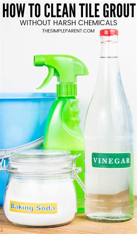 Make sure the water is warm before you add it to the spray bottle or a bowl. 5 Easy Steps = How to Clean Grout with Vinegar and Baking ...
