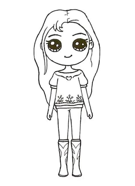 Kawaii Coloring Pages For Girls Cute Thekidsworksheet