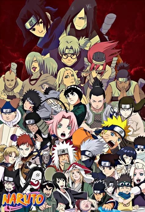 Naruto Part 1 Poster Featuring All Prominent Characters Rnaruto