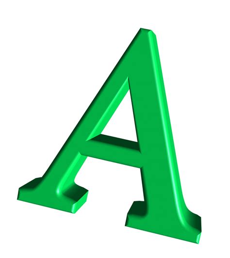 Green Letter A Free Stock Photo Public Domain Pictures